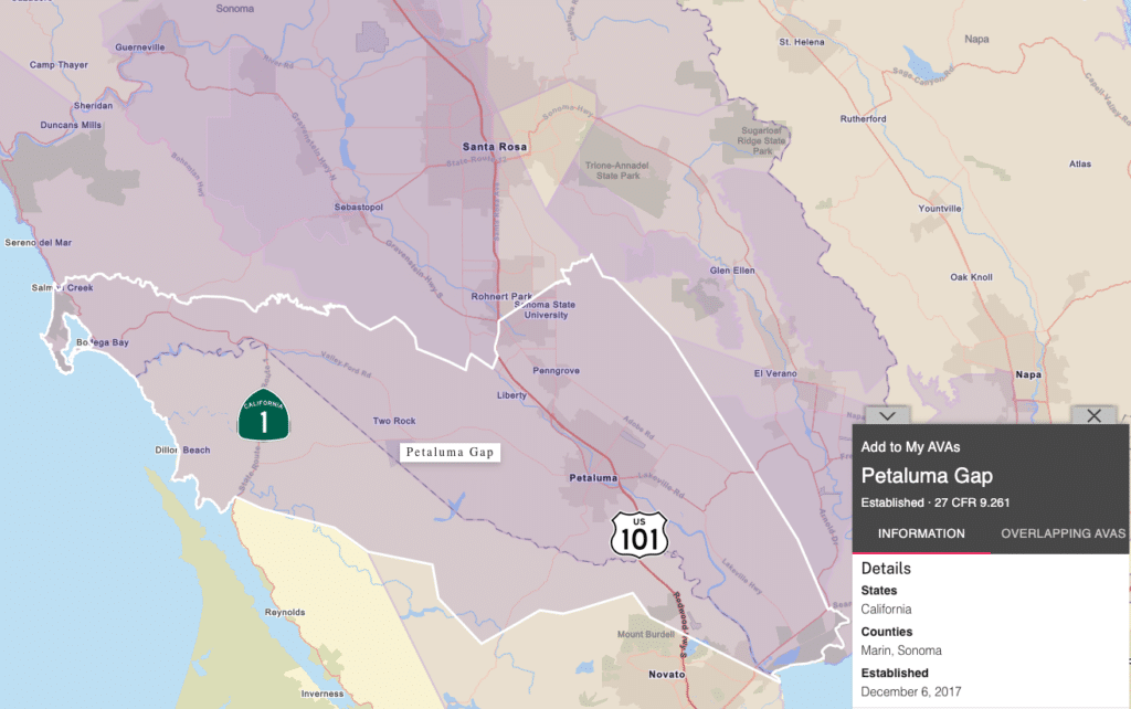 Petalume Gap AVA